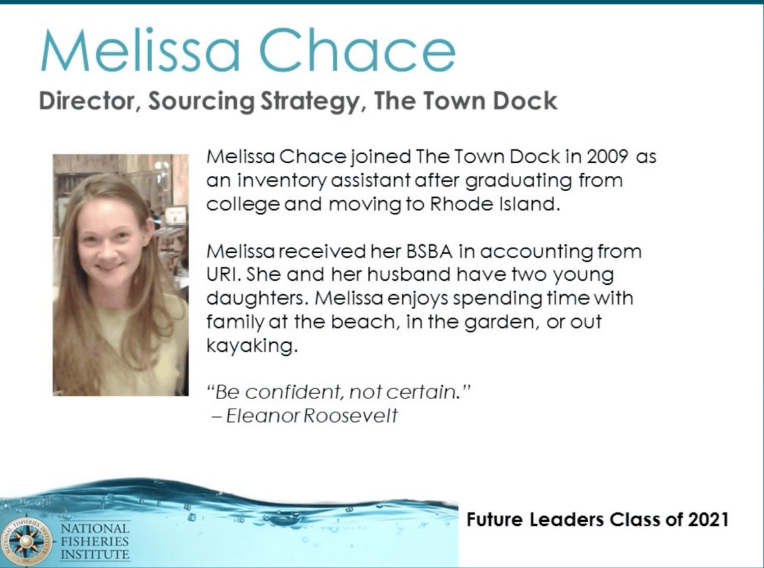 Melissa Chace: Seafood Industry Future Leader