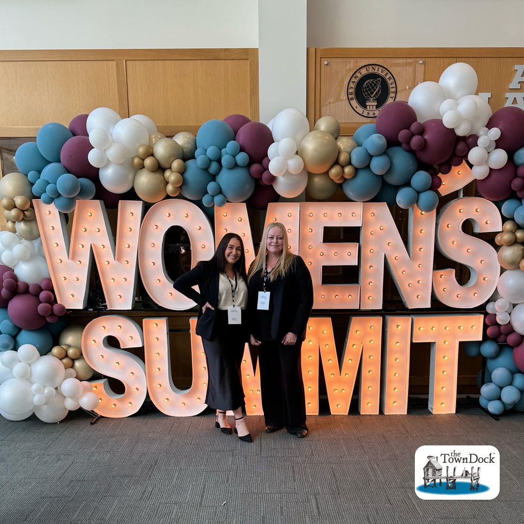 Hero showcasing Town dock employees attending the 27th Annual Bryant University Women's Summit.